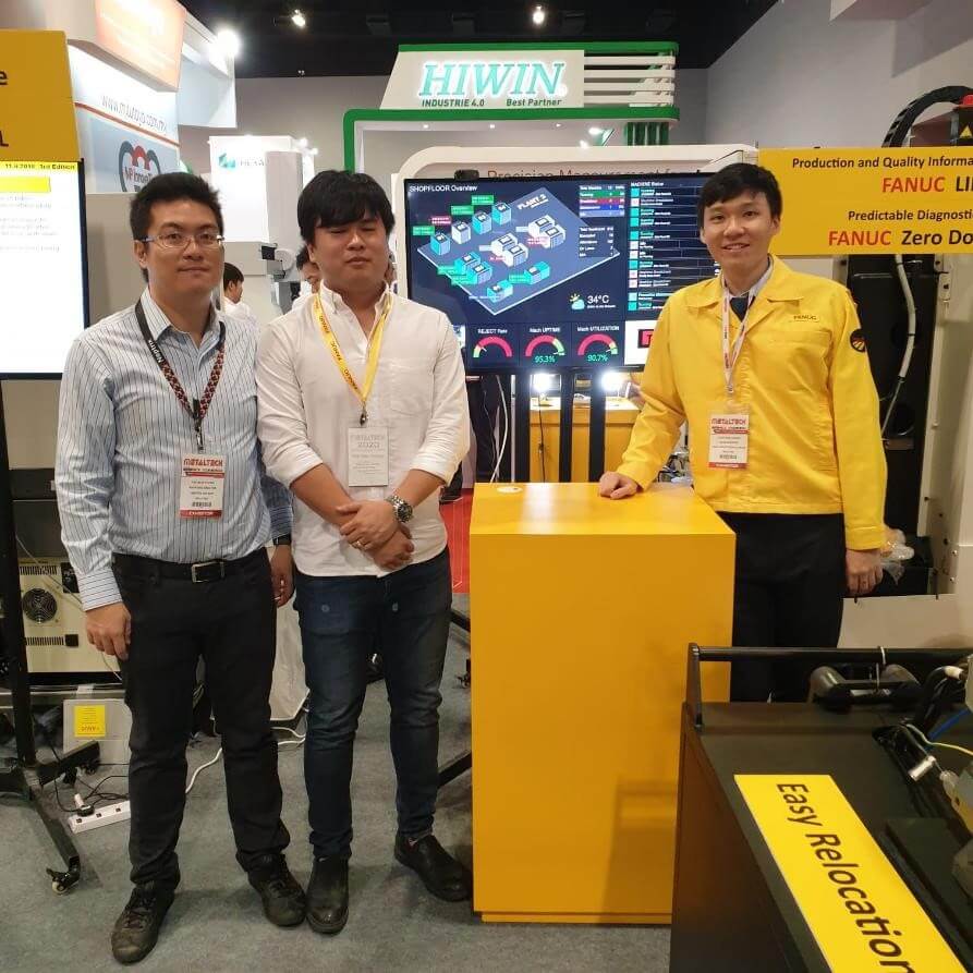 nfohub in action: we collect OEE data directly from Fanuc machine, and display on Neptrix®FACView dashboard